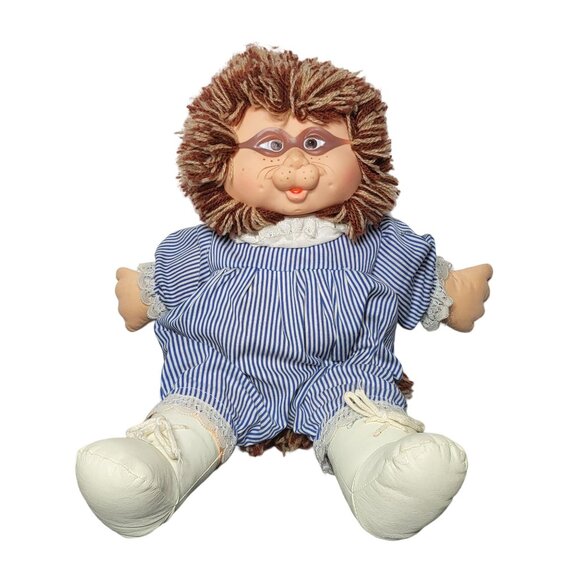 Vintage 1983 Sears Blue Box Flower Pets Raccoon Doll Plush in Original Outfit - Picture 1 of 11